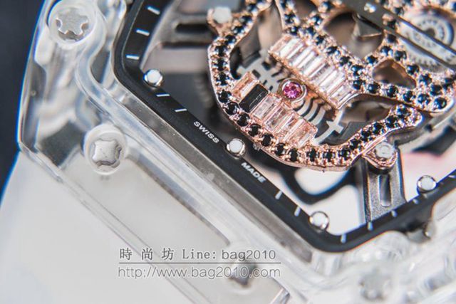 Richard Mille e理查徳米勒 RM052系列 最新鬼頭升級版 顱骨系列 原裝透明殼 理查徳米勒高端男士全自動機械腕表  hds1445